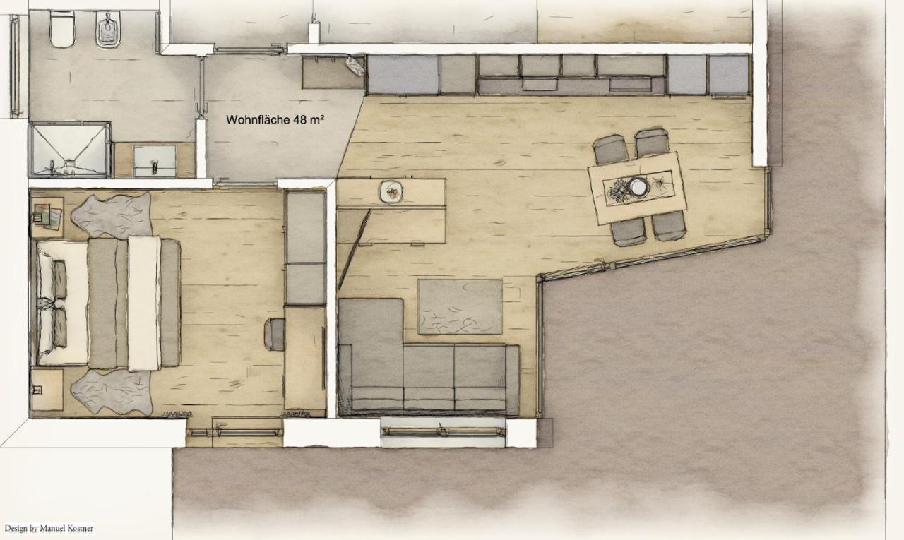 Appartements Pedescin Ортизей Екстериор снимка