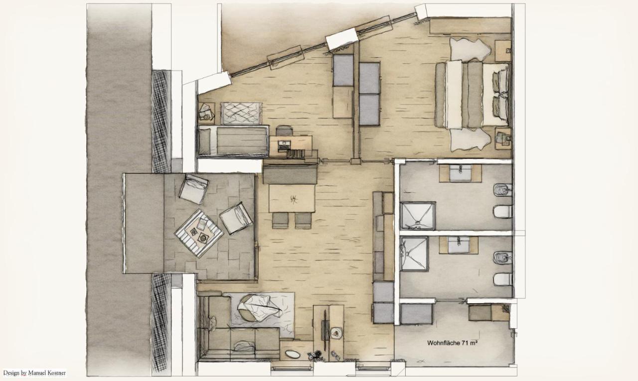 Appartements Pedescin Ортизей Екстериор снимка